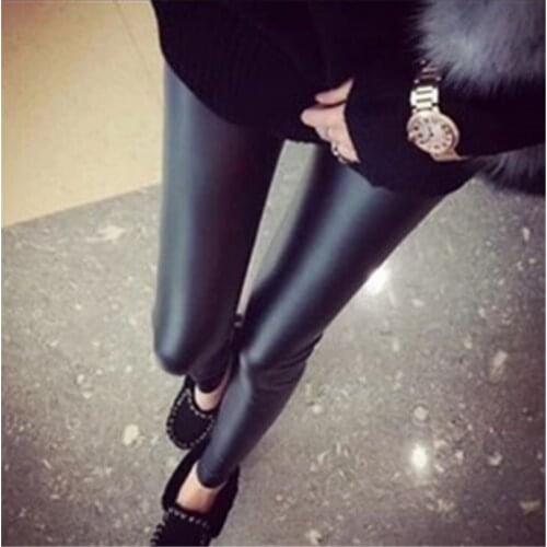 Women leggings faux leather slim leggings plus size High elasticity sexy pants leggins s-4xl leather boots leggings