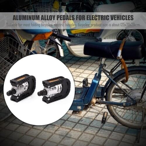 1 Pair Folding Bicycle Pedal Bike Anti-slip Pedals Portable Reflective Ball Bearing MTB Waterproof Cycling Elements