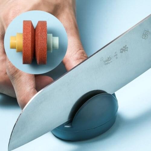 1PC Mini Cute Cartoon Whetstone Multi-function Knife Sharpener Portable Stable Knife Sharpener Kitchen Household Accessori