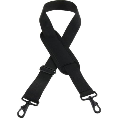 4x Replacement Shoulder Strap Adjustable Luggage/Laptop/Camera Bag Strap with Swivel Hook, Black