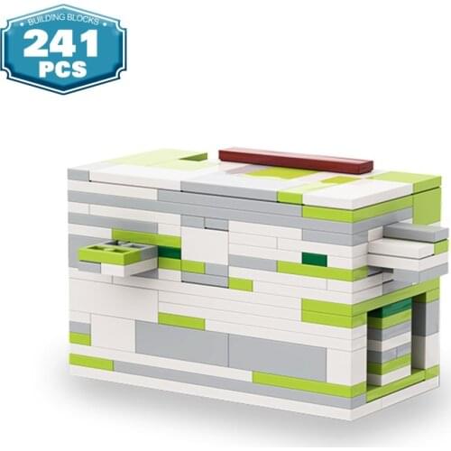 MOC Decrypt Storage Box Building Blocks Intelligence Puzzle Case Bricks Idea Decryption Assemble Toys For Children Birthday Gift