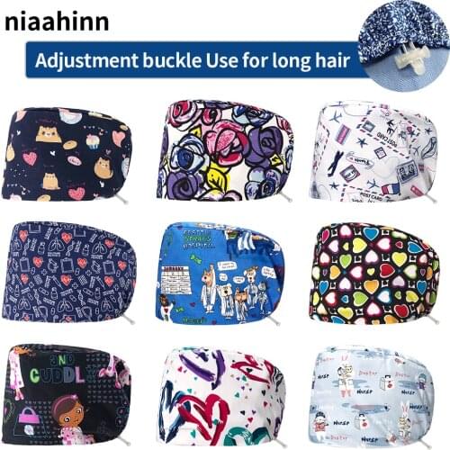 Breathable Sweat-absorbent Pharmacist Work Hat Pet Clinic Veterinary Scrubs Hat Nurse Accessories Adjustable Doctor Surgery Cap