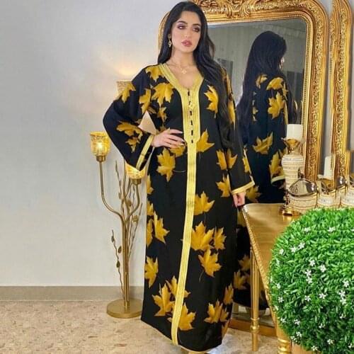 Eid Abaya Dubai Turkey Muslim Hijab Dress Evening Gowns Islamic Clothing Women African Print Boho Dresses 2021 Ramadan Kaftan