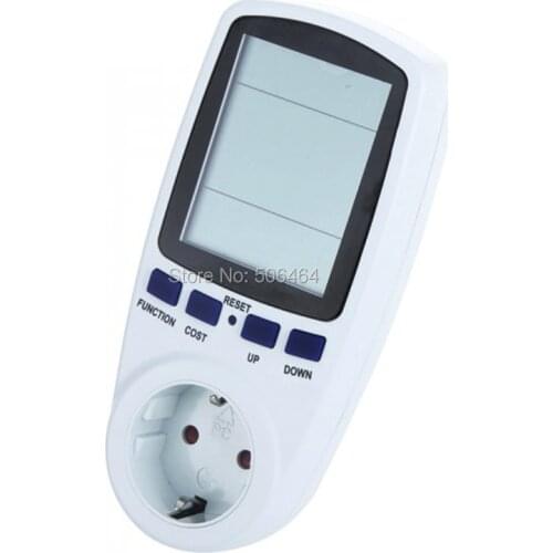 EU Plug Power Energy Watt Volt Amp Meter Analyzer with Power Factor High Quality