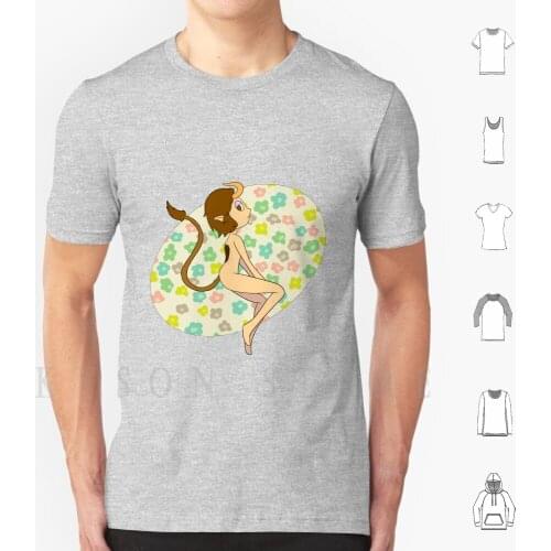 Untitled T Shirt Men Cotton Huldra Mythical Succubus Flowers