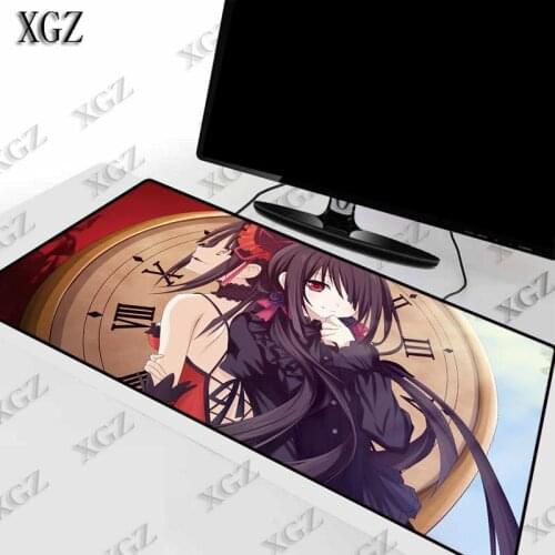 XGZ Date A Live Gaming Mouse Pad Computer Gamer pad Large Game Rubber No-slip Mat Anime Big Mause for PC Laptop