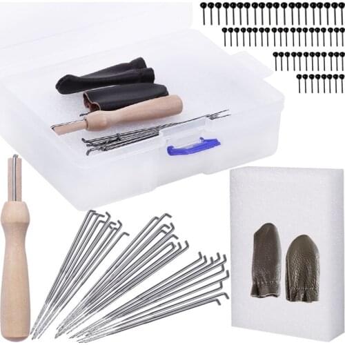 LMDZ 30 Pcs Mixed Felting Needles Needle Felting Wool Felting Supplies with Needle Felting Wool Felt Bottle Wool Accessories