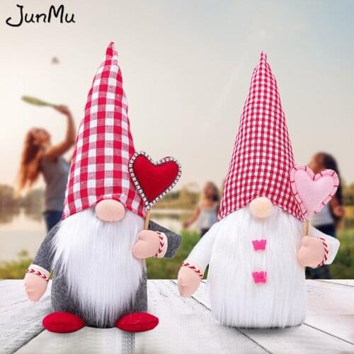 Cute Faceless Dwarf Gnome Easter Mothers Day Gnomes Plush Holiday Gift Home Decoration Doll Valentines Day Party Decor