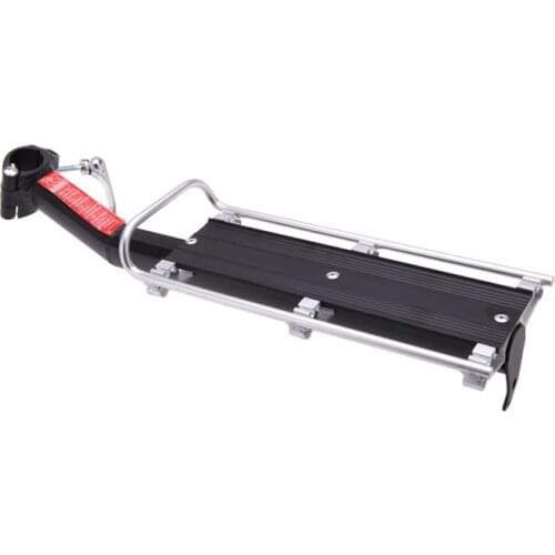 MTB Bike Bicycle Carrier Rack Seat Post Rear Shelf Aluminum Alloy Quick Removal and Installation Black