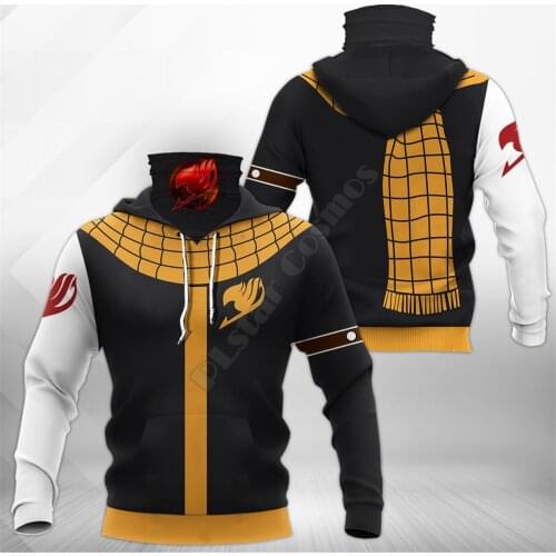 Fairy Tail 3D Printed Hoodies Fashion Sweatshirt Women Men Casual Pullover Hoodie Mask Warm Cosplay Costumes 04