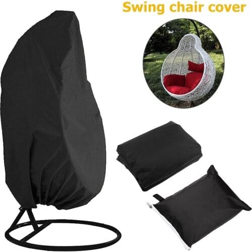 Outdoor Swing Hanging Chair Dust Cover Garden Waterproof UV Protection Universal Eggshell Cover Polyester Furniture Cover