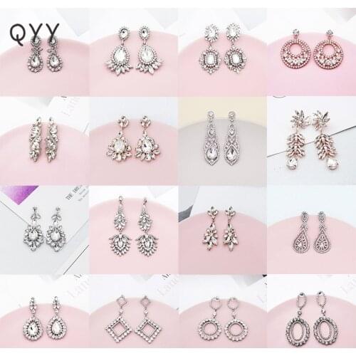 Серьги с камнями QYY China At AliExpress