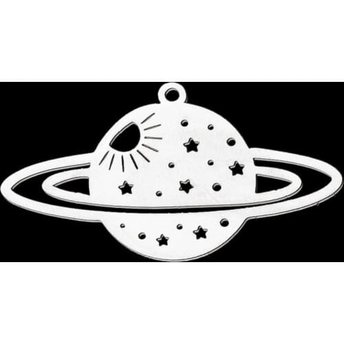 5pcs/lot 100% Stainless Steel Cosmic Planet DIY Earring Pendant Charm Wholesale Finding Supplies Top Quality Pendants Never Fade