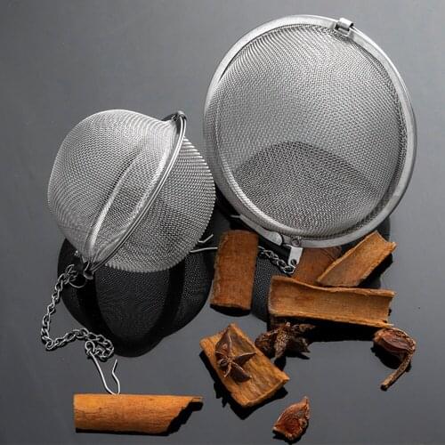 Stainless steel seasoning ball tea bag soup dregs hot pot kitchen tool filter lock fragrance seasoning