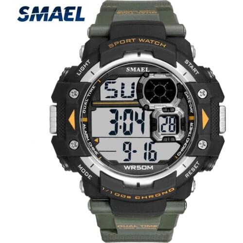 Smael Watch Men Top Luxury Brand Sport Watch Electronic Digital Male Wrist Clock Man 50M Waterproof Mens Watches montre homme