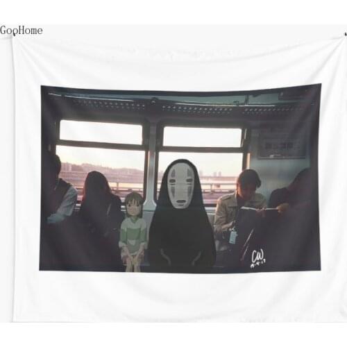 Studio Ghibli Spirited Away Wall Tapestry Cover Beach Towel Throw Blanket Picnic Yoga Mat Home Decoration