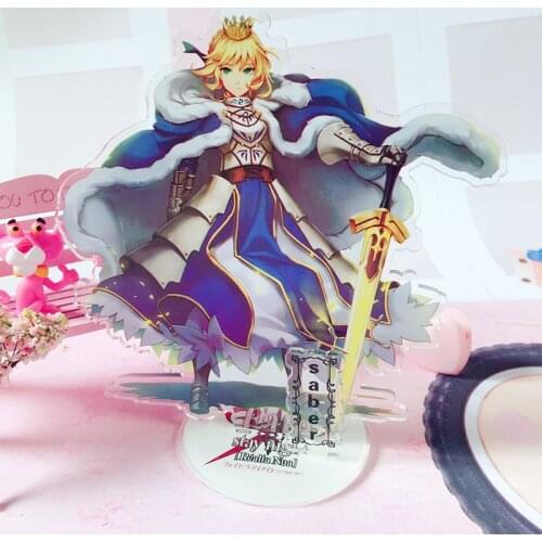Fate Grand Order FGO Saber Altria Pendragon Jeanne Acrylic Stand Figure Desktop Decor Collection Model Toy Doll Gifts Cosplay
