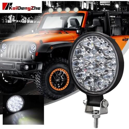 Super Bright Work Light Off-road Vehicle Spotlight Light Bar 16 Bulb 12V 24V Flashlight For Car Truck SUV Excavator ATV Tractor