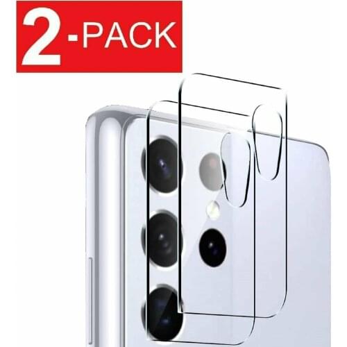2-Pack For Samsung Galaxy S21 PLUS Ultra 5G Camera Lens Tempered Glass Protector Guard