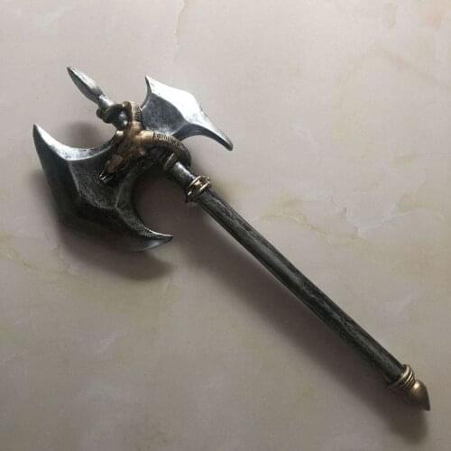 1: 1 Cosplay Black Ax Role Play Movie Game Anime Gun Prop PU Action Figure Model Halloween Gift