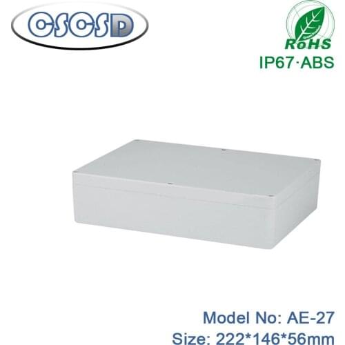 1pcs/lot 222*146*56mm abs electronics enclosure abs small junction box abs plastic enclosure electrical cable junction box