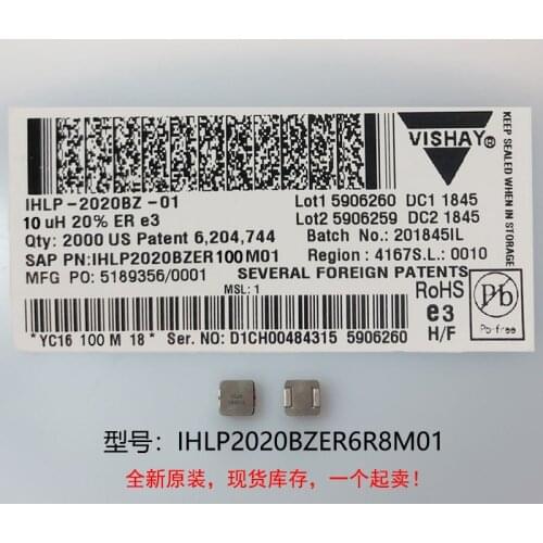 10/PCS) New Original 100% Quality IHLP2020BZER6R8M01 6.8UH 5X5X2MM Integrated High Current Inductor