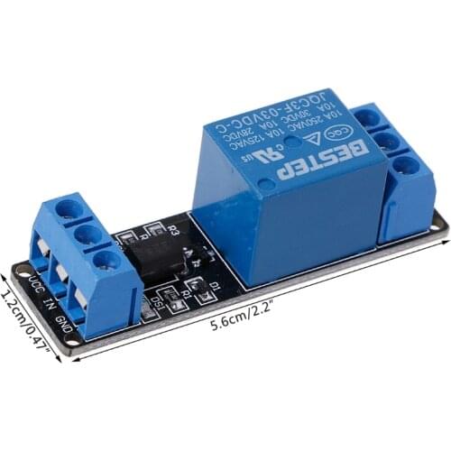 3.3V 1 Channel Relay Low Level Trigger Relay Module with Optocoupler Isolation