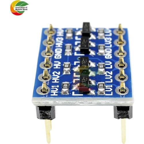 Ziqqucu IIC I2C Logic Level High/Low Voltage Converter Bi-Directional Board Module 5V 3.3V DC Module For Arduino with Pins
