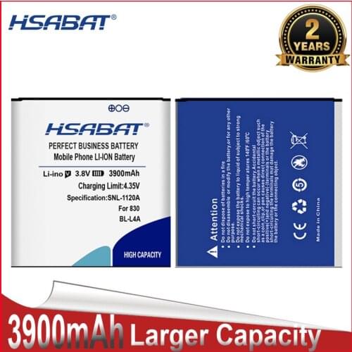 HSABAT 3900mAh BL-L4A BLL4A BL L4A BV-L4A Battery for Nokia Lumia 830 535 RM984 RM- 1090 RM- 1089