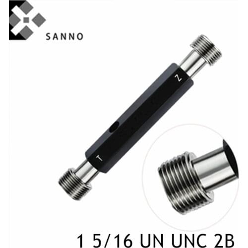 American system thread plug gauge 1 5/16-6 / -8 / -12 / -16 / -18 / -20 / -28 UN UNC 2B screw thread go-nogo gauge plain gage