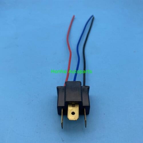 Free Shipping PA66 Motorcycle H4 3 Pin Unsealed Cable Wire Connector Electrical Connector Automotive Plug Lamp Holder Socket