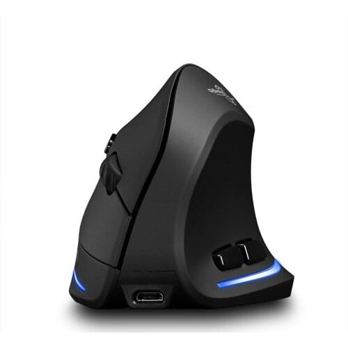 Wireless Optical Vertical Mouse 2.4GHz Vertical Wireless Rechargeable USB 2400DPI 6 Button Gaming Computer Mice For Laptop PC