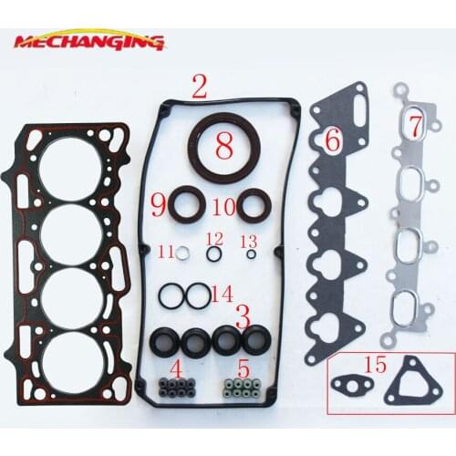 4G18 for MITSUBISHI LANCER VII SPACE STAR MPV Engine Parts Full Gasket Set Engine Gasket MD978241 MD978141 50238800