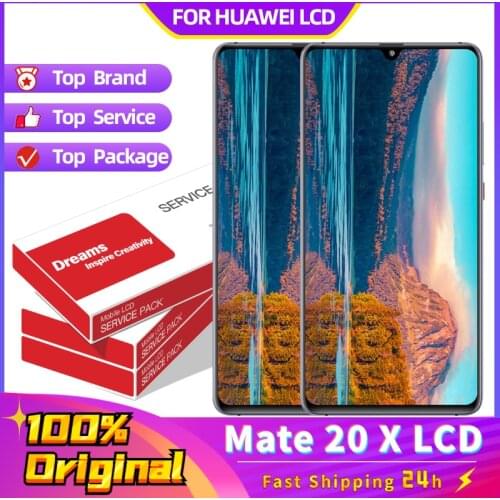 7.2inch 100% Original For Huawei Mate 20X LCD Display Touch Screen Digitizer Replacement Parts With Frame For Mate 20 X Display