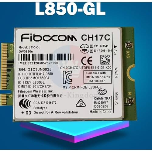 DW5820e L850-GL 4G module Full Netcom card 284DC FMK7H CH17C DELL 3540 3541