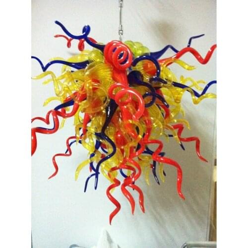 China Factory Outlet Blown Glass Pendant Lamps Lightings Energy Saving for Foyer Decor