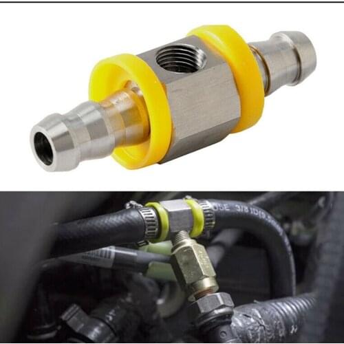 1/2" Fuel Line Fuel Pressure Sensor Adapter T-Fitting Kit 1/8-27 NPT Port Steel