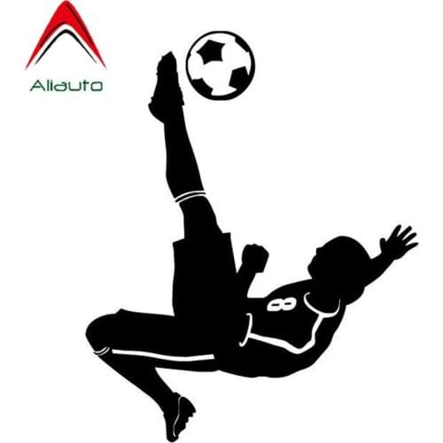 Aliauto Fashion Car Sticker Cool Football Sports Automobiles Motorcycles Accessories PVC Decal for Toyota Volkswagen,13cm*11cm