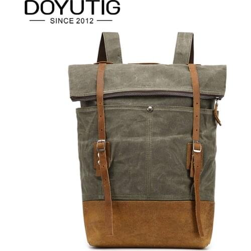 New Arrival High Capacity Laptop School Large Capacity Mens Backpack Canvas Weekend Bags Multifunctional Travel Backpacks H005