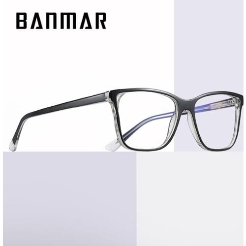 BANMAR TR90 Anti Blue Light Computer Glasses Frames Men Glasses Frames Women Men Trend Styles Brand Optical Reading Glasses
