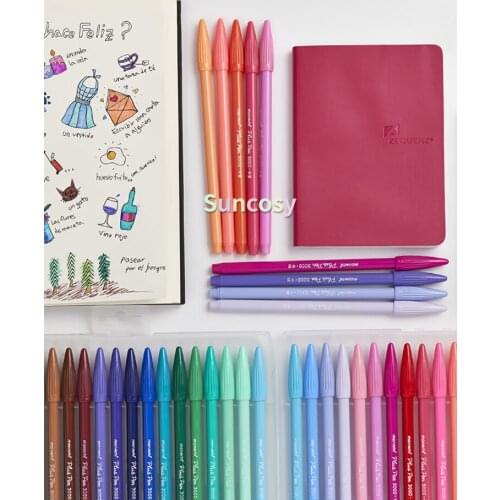 Monami 6 / 12 / 24 color fiber pen, p3000 watercolor pen set, color 0.4mm water-based pen, fine hook mark hand account pen