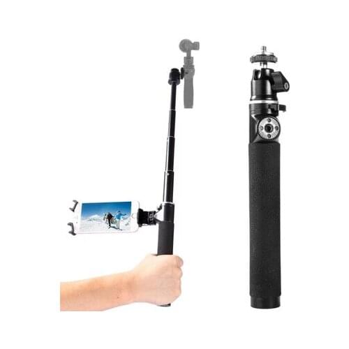 For DJI OSMO Handheld Stabilizer Selfie Stick Extension Pole Rod for DJI OSMO Mobile 3 Gimbal Gopro Hero 6 5 Action Camera