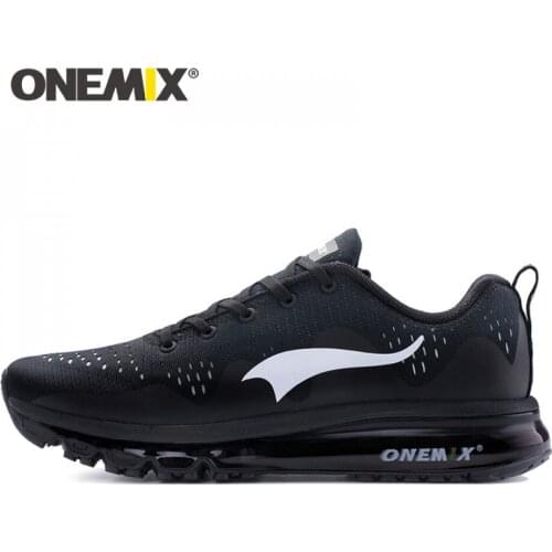 ONEMIX fashion new Running Shoes Sports Sneakers Damping Air Cushion Breathable Knit Mesh Vamp For Outdoor Jogging Walking Shoes