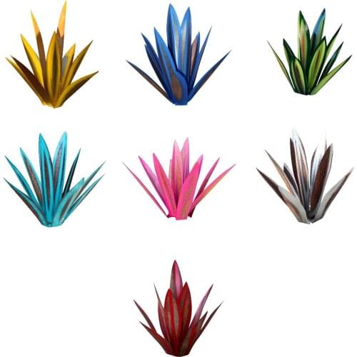 Tequila Rustic Sculpture Diy Metal Agave Plant Garden Lawn Art Decoration Statue Home Decor Garden Figurines Yard Stakes