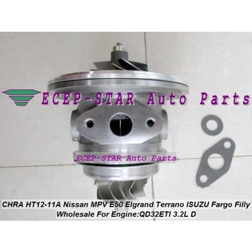 Turbo Cartridge CHRA Core HT12-11A HT12-11B 14411-1W400 For NISSAN MPV E50 Elgrand Note 97-02 For ISUZU Fargo Filly QD32ETI 3.2L