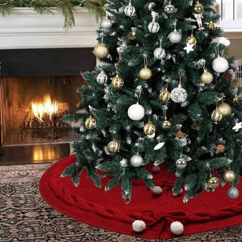 New Christmas Tree Dress Holiday Supplies Christmas Decor High-end Embroidery Christmas village Background Christmas Tree Skirt
