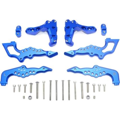 Aluminum Alloy Rear Shock Absorber Fixed Holder Damper Mount Porous for LOSI 1:6 SUPER BAJA REY 9320977 RC Car Accessories