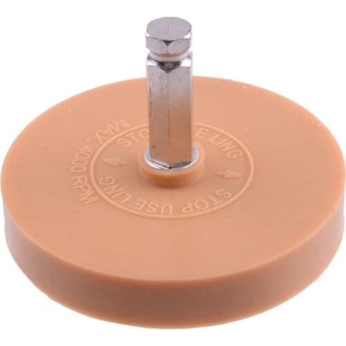 Yellow Universal Decal Eraser Wheel For Car Glue Adhesive Sticker Pinstripe Graphic Removing