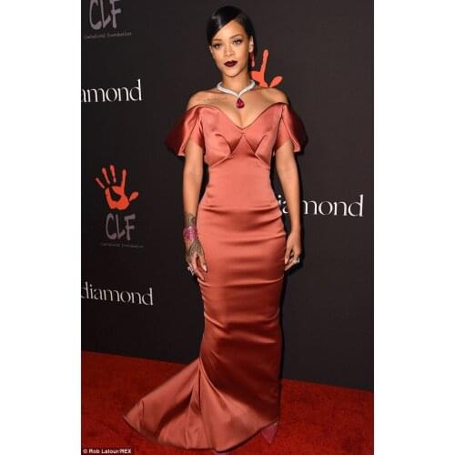 Vestido De Festa Cap Sleeve Sexy V Neck Pleat Open Back Mermaid Floor Length Dress for Wedding Party Custom Made