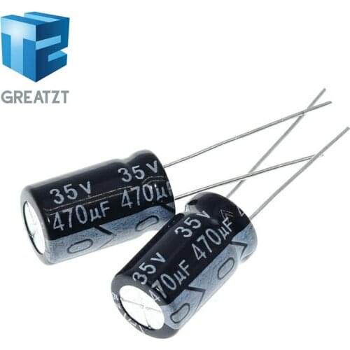 GREATZT 10PCS Higt quality 35V 470UF 10*17mm 470UF 35V 10*17 Electrolytic capacitor